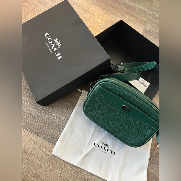 COACH Green Camera Leather Bag - Picture 3 of 8